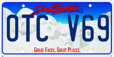SD license plate 0TCV69