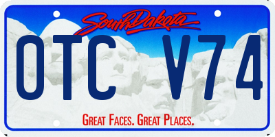 SD license plate 0TCV74