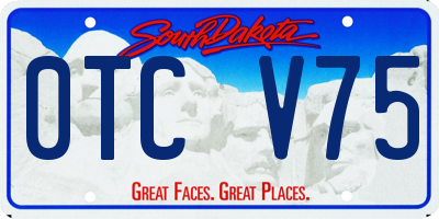 SD license plate 0TCV75