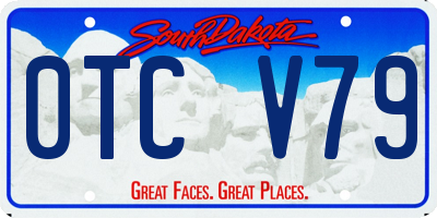 SD license plate 0TCV79