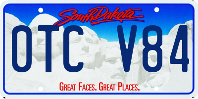 SD license plate 0TCV84