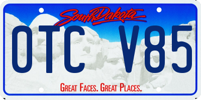 SD license plate 0TCV85