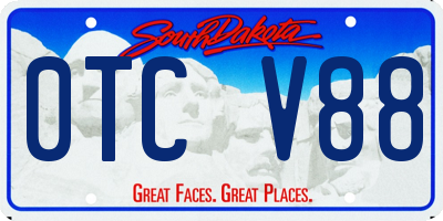 SD license plate 0TCV88