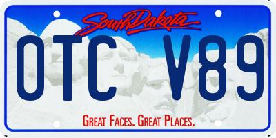 SD license plate 0TCV89