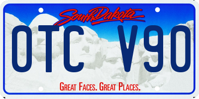 SD license plate 0TCV90