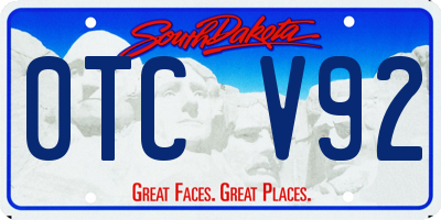 SD license plate 0TCV92