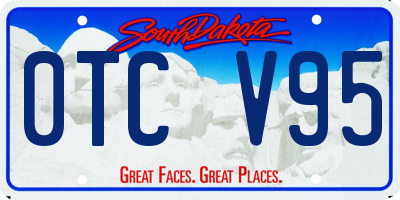 SD license plate 0TCV95