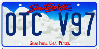 SD license plate 0TCV97