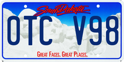 SD license plate 0TCV98