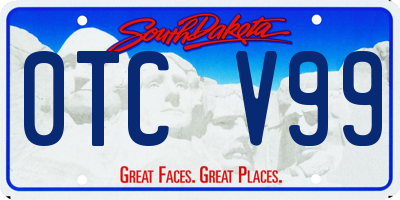 SD license plate 0TCV99