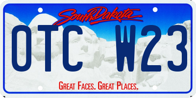 SD license plate 0TCW23