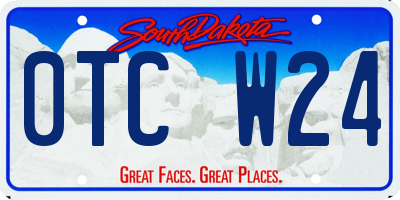SD license plate 0TCW24