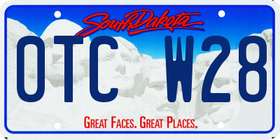 SD license plate 0TCW28