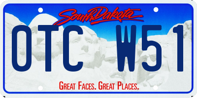 SD license plate 0TCW51