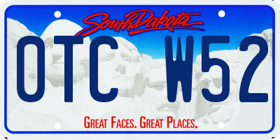 SD license plate 0TCW52