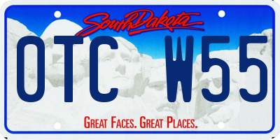 SD license plate 0TCW55