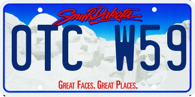 SD license plate 0TCW59