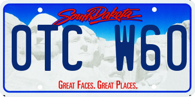 SD license plate 0TCW60