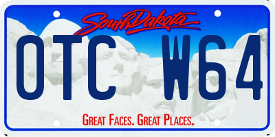 SD license plate 0TCW64