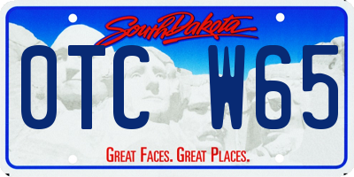 SD license plate 0TCW65