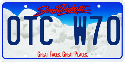 SD license plate 0TCW70