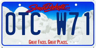 SD license plate 0TCW71