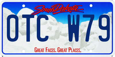 SD license plate 0TCW79