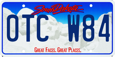 SD license plate 0TCW84