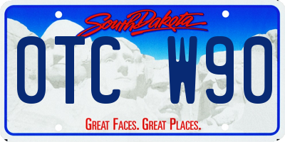 SD license plate 0TCW90