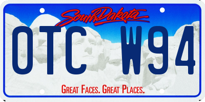 SD license plate 0TCW94