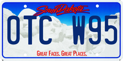 SD license plate 0TCW95