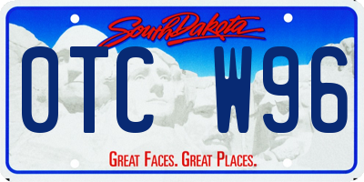 SD license plate 0TCW96