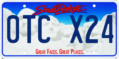 SD license plate 0TCX24