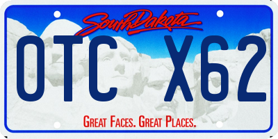 SD license plate 0TCX62