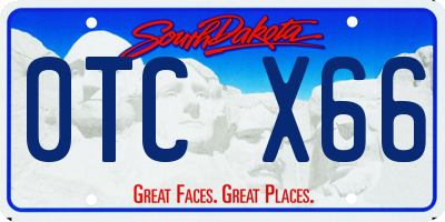 SD license plate 0TCX66