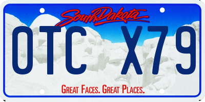 SD license plate 0TCX79