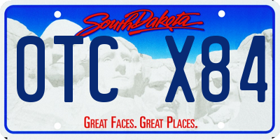 SD license plate 0TCX84