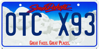 SD license plate 0TCX93