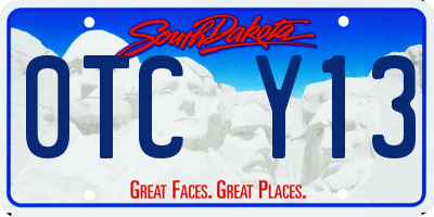 SD license plate 0TCY13