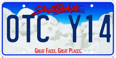 SD license plate 0TCY14