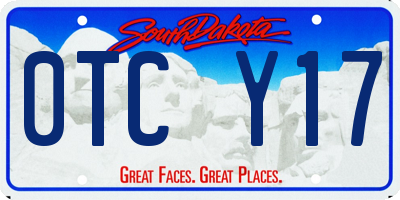 SD license plate 0TCY17