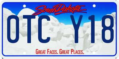 SD license plate 0TCY18