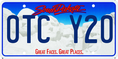 SD license plate 0TCY20