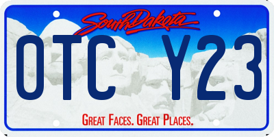 SD license plate 0TCY23