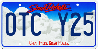 SD license plate 0TCY25