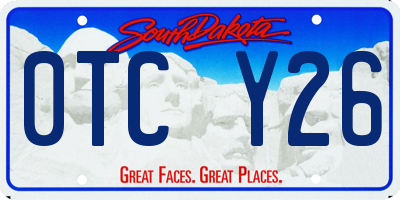 SD license plate 0TCY26