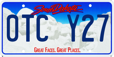 SD license plate 0TCY27