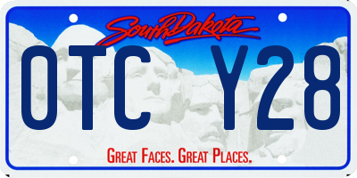 SD license plate 0TCY28