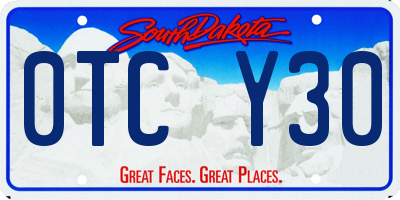 SD license plate 0TCY30