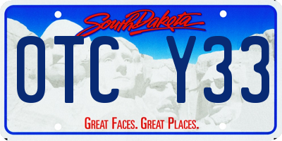 SD license plate 0TCY33